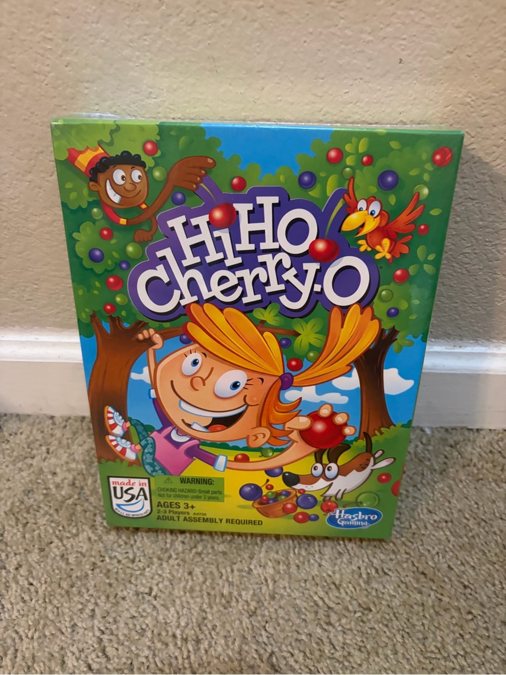 Hasbro Hi Ho Cherry-O Kids Game Box - Green Blue Artwork